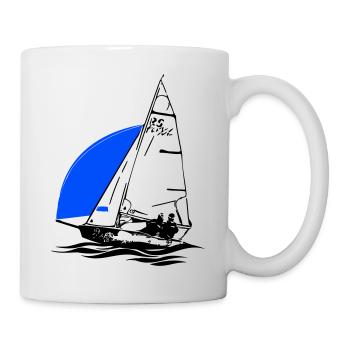 RS Feva XL Sailboat Youth Sailing Dinghy Regatta - Mug - white - Right