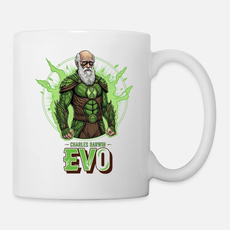 Evo Darwin Green Hero - Mug - white