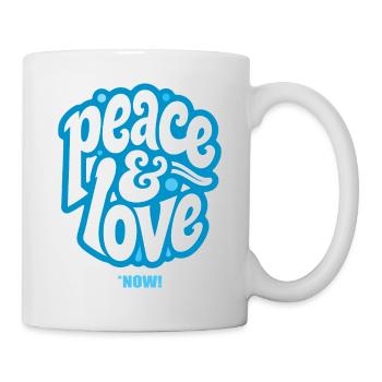 PEACE LOVE #3 - let's talk - Mug - white - Right