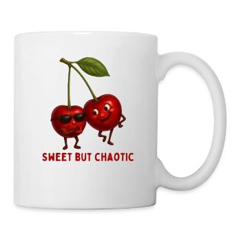 Cherry Duo : Doux & Chaotique - Mug blanc - blanc - Droite