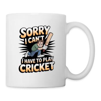 Drôle de cricket : Jeu de cricket vintage - Mug blanc - blanc - Droite