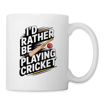 Drôle de cricket : Jeu de cricket vintage - Mug blanc - blanc - Droite