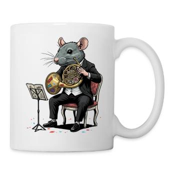 Rat de concert de l’Orchestre de Cors en smoking - Mug blanc - blanc - Droite