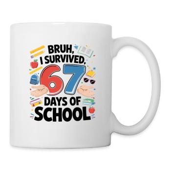 Sechs Sieben-Schul-Duo - Tasse - Weiß - Rechts