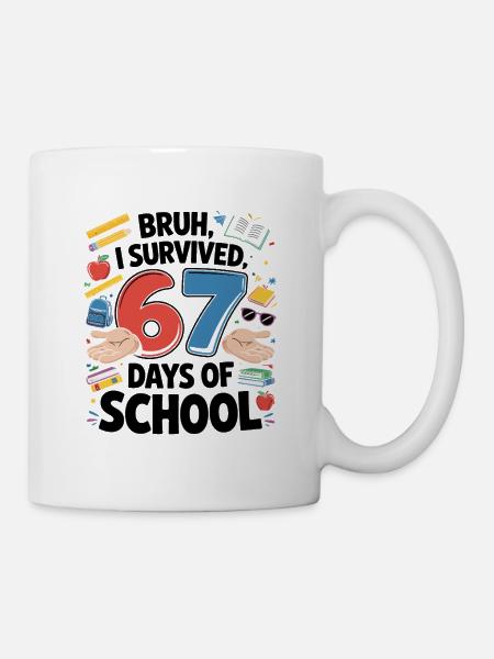 Sechs Sieben-Schul-Duo - Tasse - Weiß
