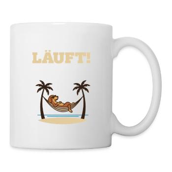 Running – Dog in Hammock - Mug - white - Right