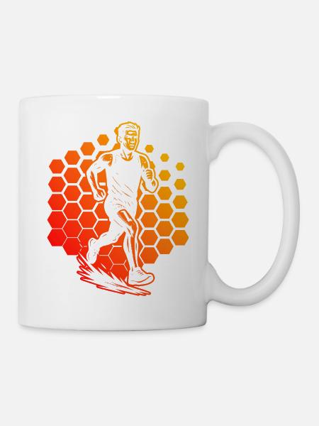 Running Liebe zum Anziehen - Tasse - Weiß