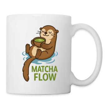 Matcha Flow Otter - Tasse - Weiß - Rechts