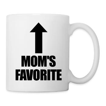 Favorite Child Mom's Darling I'm Mom's Favorite - Mug - white - Right