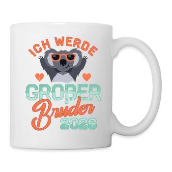 Je vais être Big Brother 2026 - Bébé de grossesse - Mug blanc - blanc - Droite