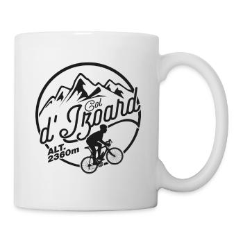Col Izoard Montagne Vélo Logo - Mug blanc - blanc - Droite