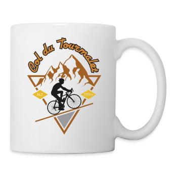 Col du Tourmalet Vélo Vintage - Mug blanc - blanc - Droite