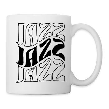 Conception audacieuse du logo de la musique jazz - Mug blanc - blanc - Droite