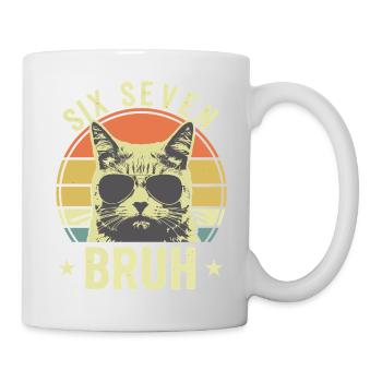 Funny 67 Bruh Cat Meme - Mug - white - Right