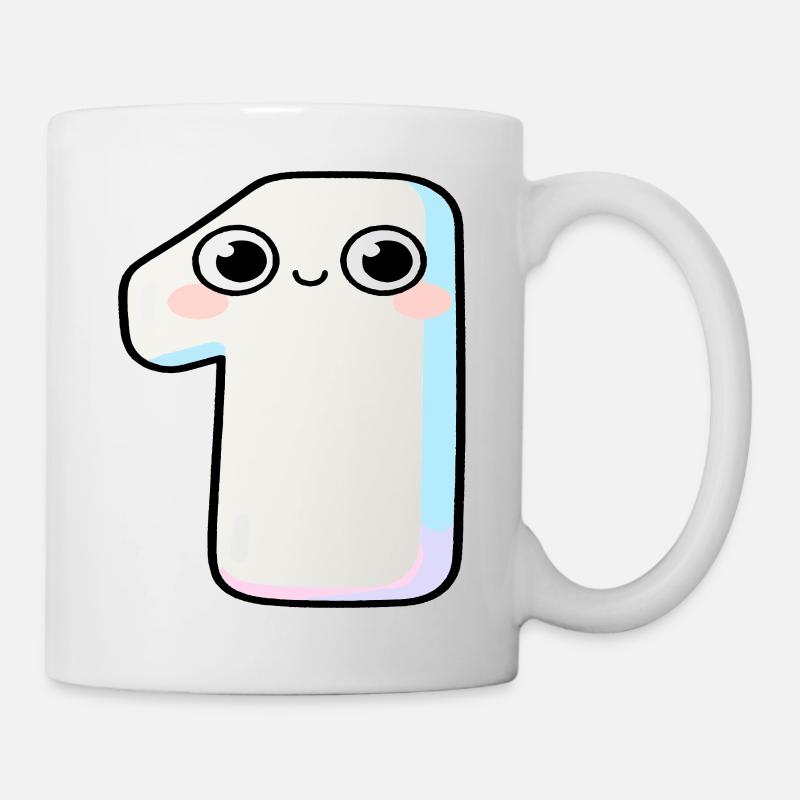Pastel Kawaii numéro un - Mug blanc - blanc