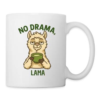 No drama llama with tea - Mug - white - Right