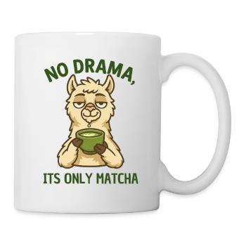 Lama Matcha Rest – No Drama - Mug - white - Right