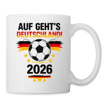 Let's go Germany – Football Fan Design 2026 - Mug - white - Right