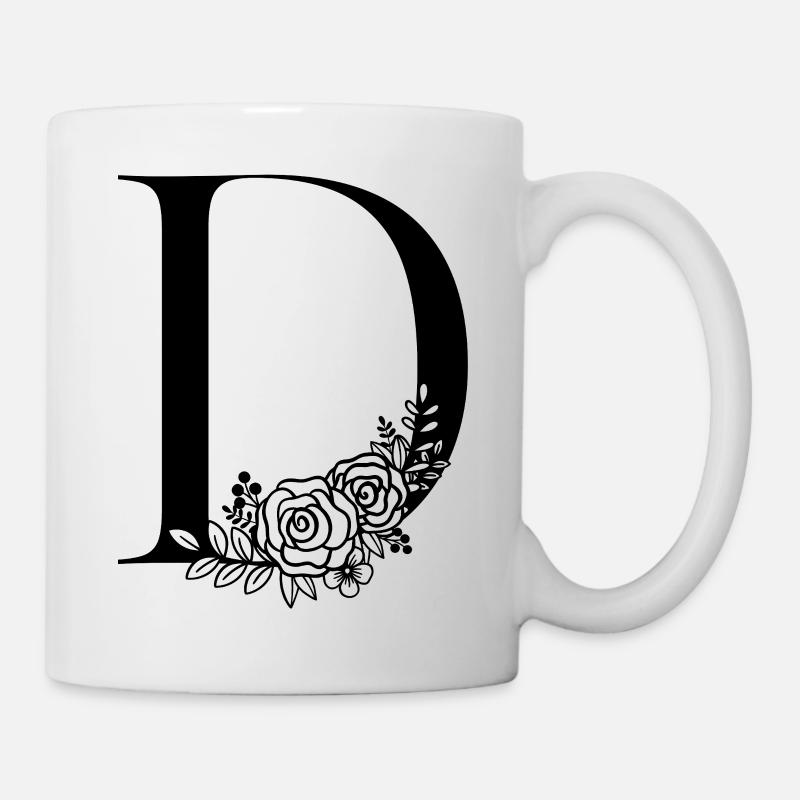 Alphabet D - Mug blanc - blanc