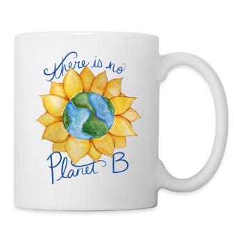 Earth Sunflower Eco Message - Mug - white - Right