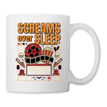 Screams About Sleep – Horror Marathon - Mug - white - Right