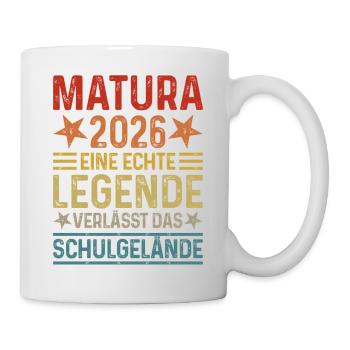 Matura 2026: A legend leaves the school grounds - Mug - white - Right