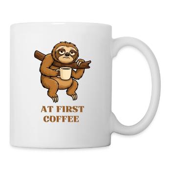 Lazy Sloth Coffee Moment - Mug - white - Right