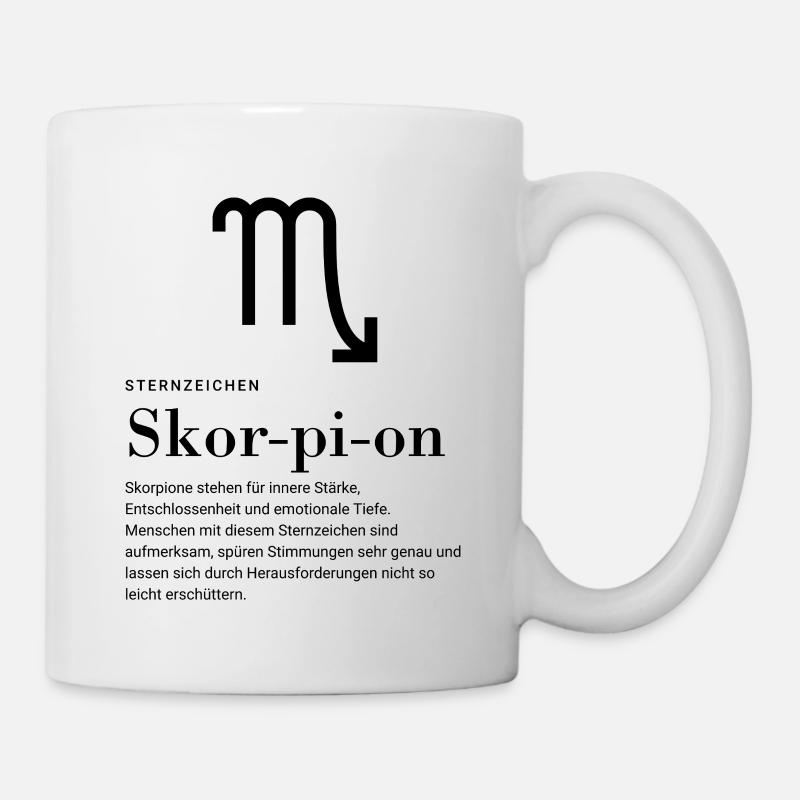 Zodiac sign Scorpio - Mug - white