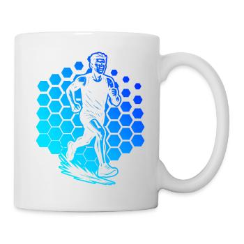 Running motif for real lovers - Mug - white - Right