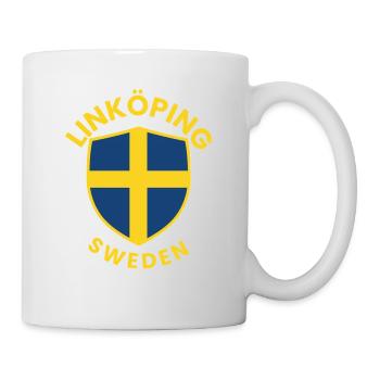 Linköping Sweden Shield Tee - Tasse - Weiß - Rechts