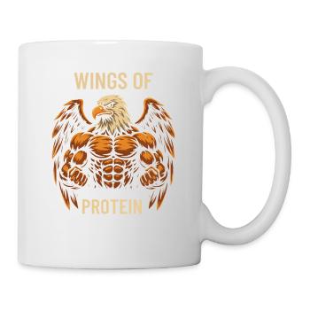 Flügel des Proteins Kraftadler - Tasse - Weiß - Rechts