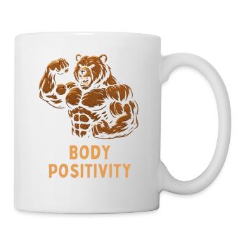 Strong Bear Body Positivity - Mug - white - Right