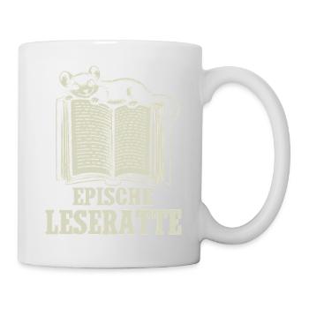 Epische Leseratte - Tasse - Weiß - Rechts
