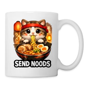 Ramen Cat Send Noods - Mug - white - Right