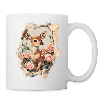Reh Rehkitz - Tasse - Weiß - Rechts
