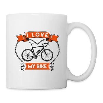 J’aime Mon Vélo – I Love My Bike - Mug blanc - blanc - Droite