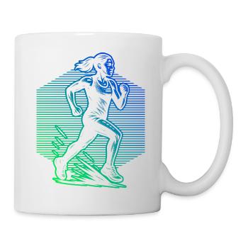 Racing Power Running Design - Mug - white - Right