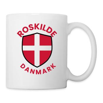 Roskilde-Dänemark-Schild - Tasse - Weiß - Rechts