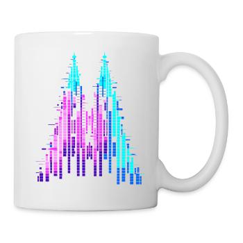 Confettis au cœur du Carnaval de Cologne - Mug blanc - blanc - Droite