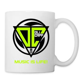OLI CAPP - MUSIC IS LIFE LOGO - Mug - white - Right