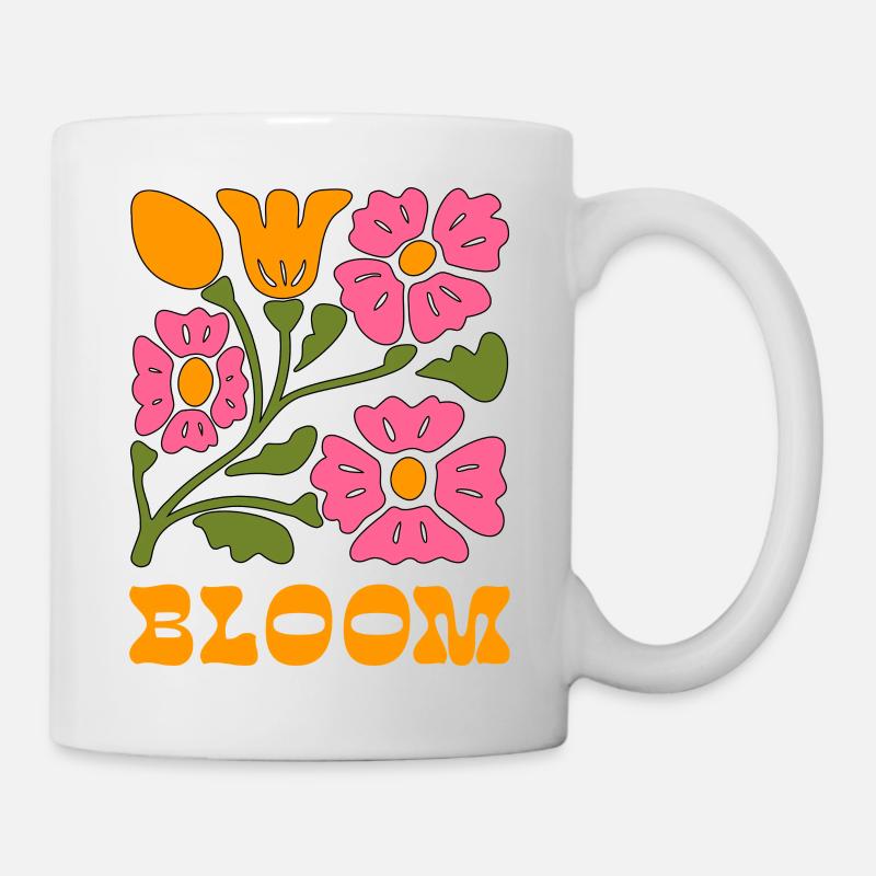 Blütenpracht Pop Art - Tasse - Weiß