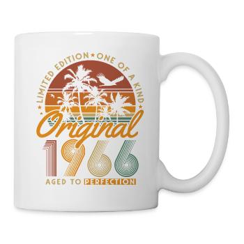 1966 Vintage Born 60th Birthday Gift - Mug - white - Right
