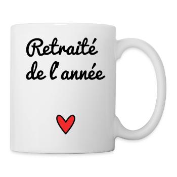 RETRAITE. RETRAITE. RETRAITEE. RETRAITE - Mug blanc - blanc - Droite