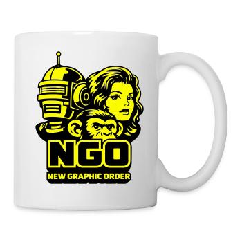 NGO Neon Pop Retro Portraits - Tasse - Weiß - Rechts