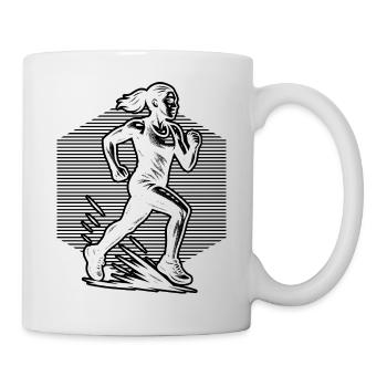 Running perfect for any race - Mug - white - Right