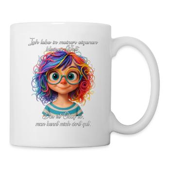 Bunte Träumerin - Tasse - Weiß - Rechts