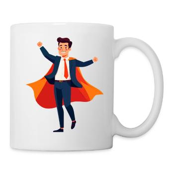 Business Hero Success Management Office Hero Motif - Mug - white - Right