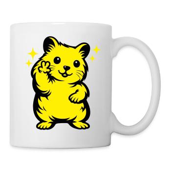 Hamster Cartoon - Mug - white - Right