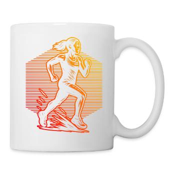 Running artwork for your outfit - Mug - white - Right