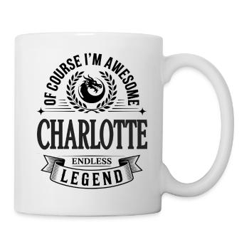 Nom de Charlotte - une légende sans fin géniale - Mug blanc - blanc - Droite